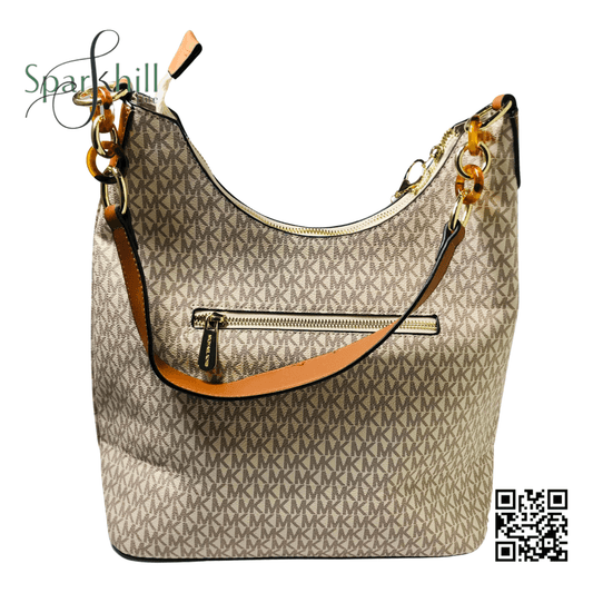 Beige / Brown Formal Hand Bag SE5350