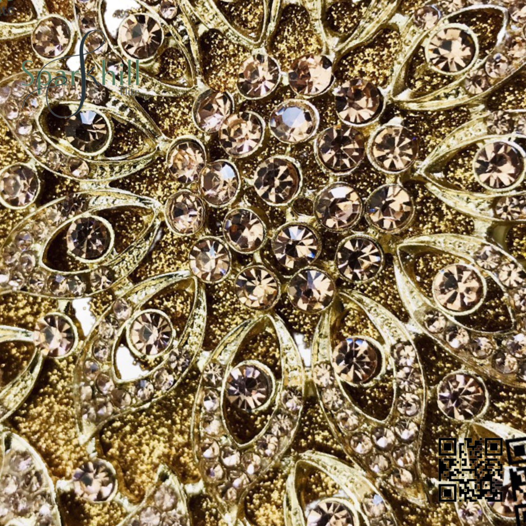 Women’s Golden Clutch Wedding Purse Bridal Prom Sparkling Clutch