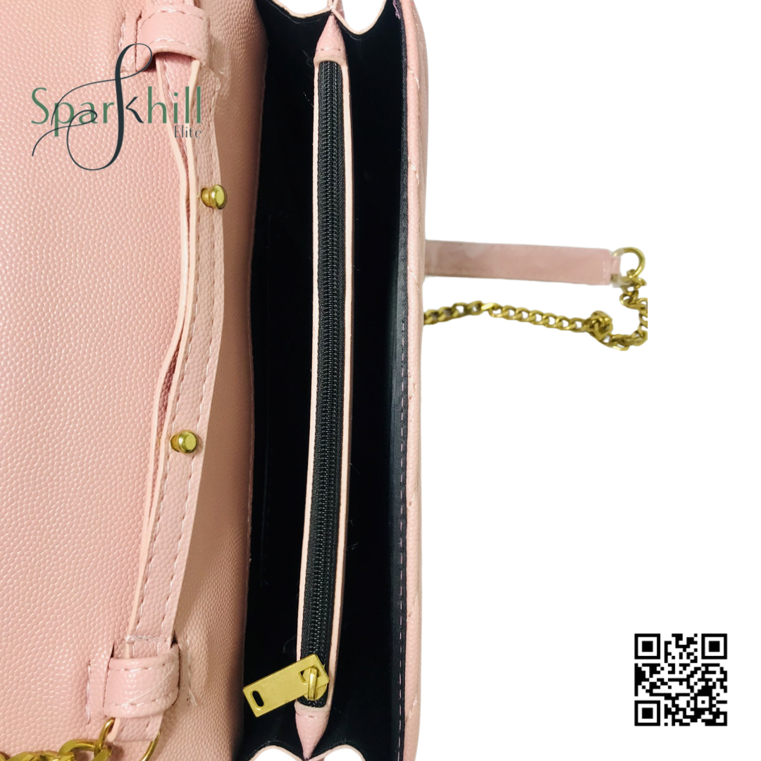 Crossbody Bag mini With Golden Logo Snap Closure SE10822