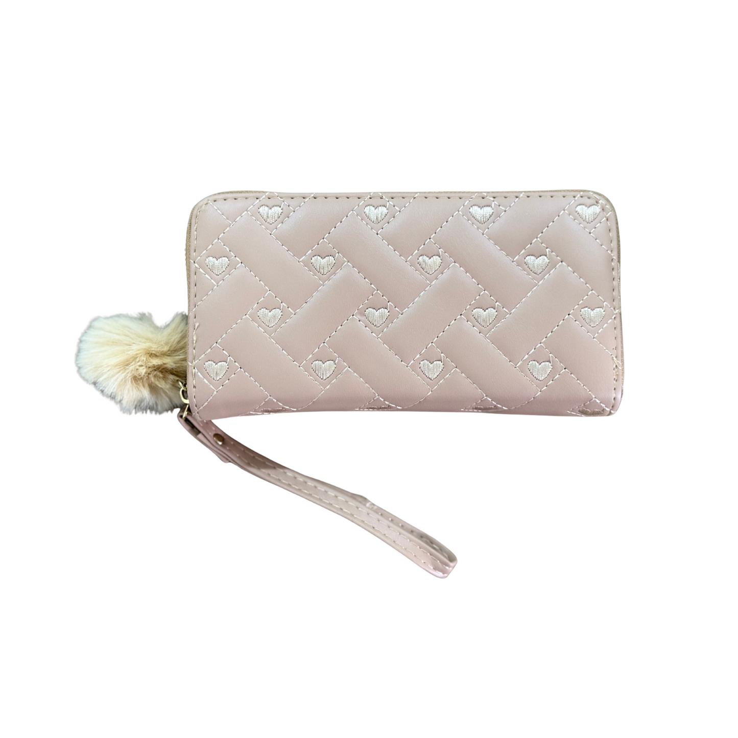Quilted Heart Wristlet Wallet