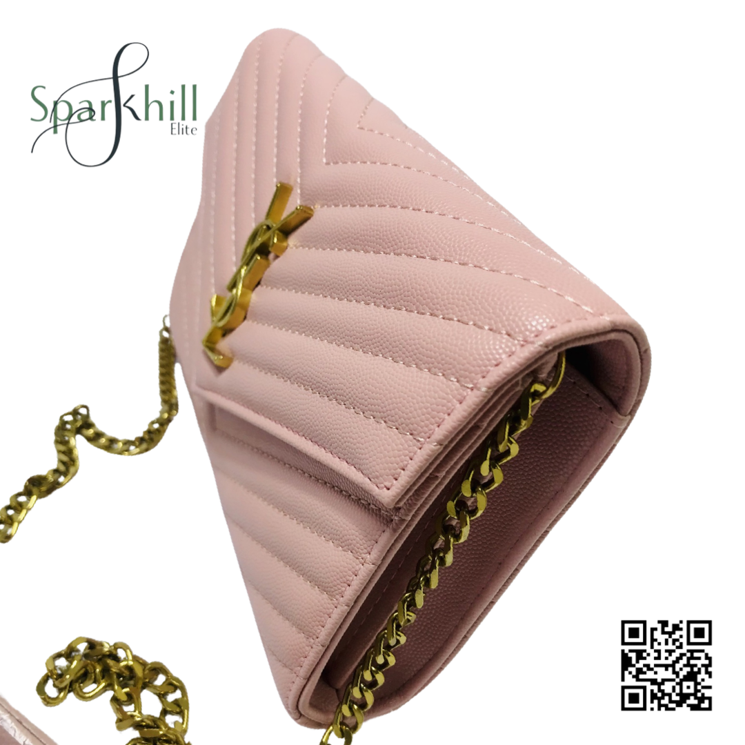 Crossbody Bag mini With Golden Logo Snap Closure SE10822