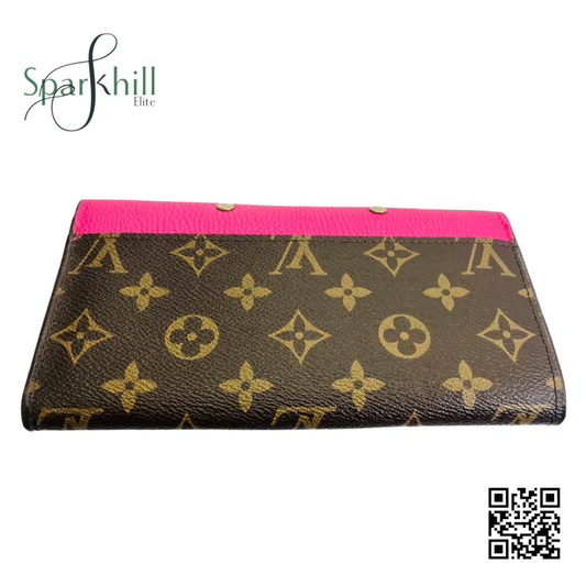 Brown, Pink Portfolio Pallas Wallet Monogram Canvas