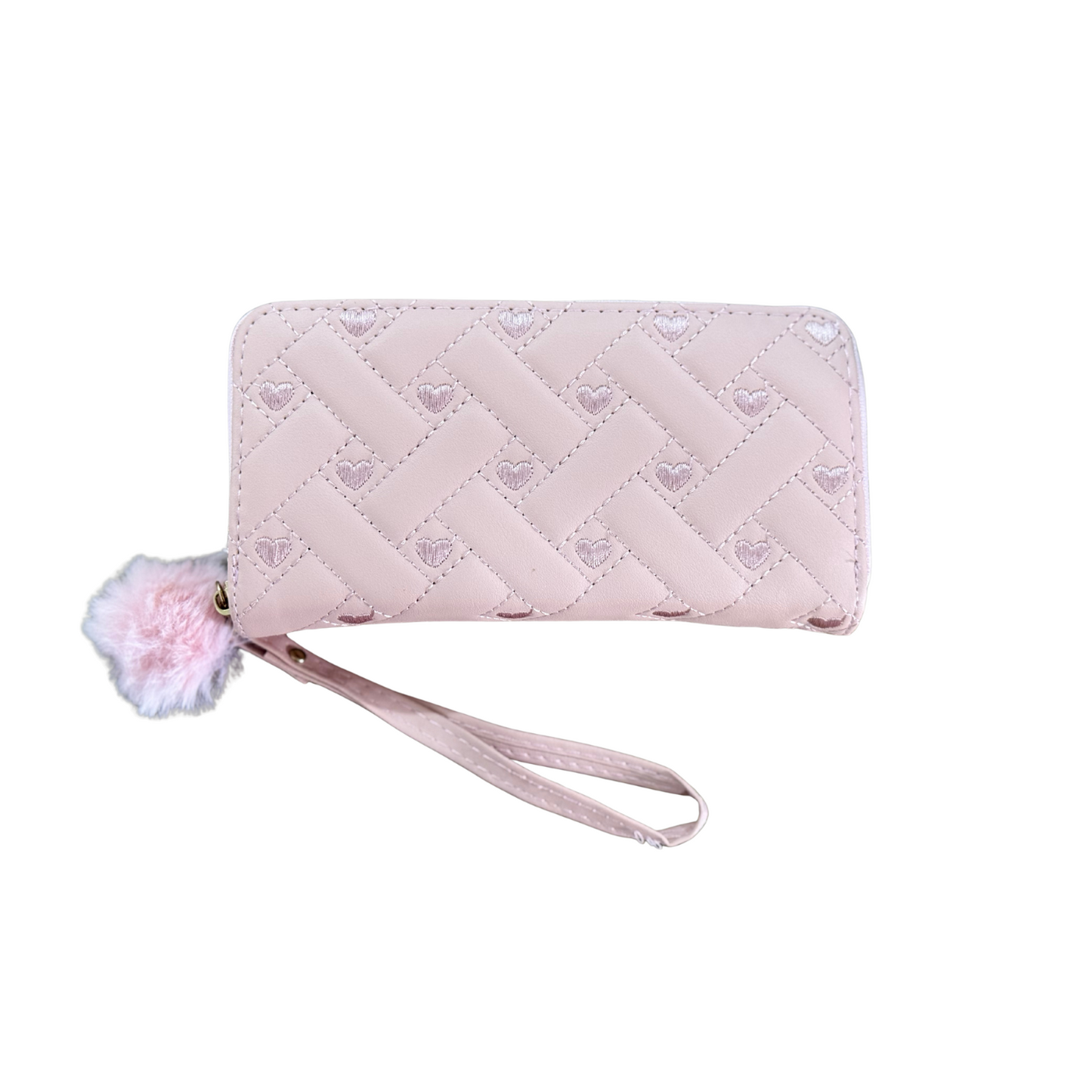 Quilted Heart Wristlet Wallet