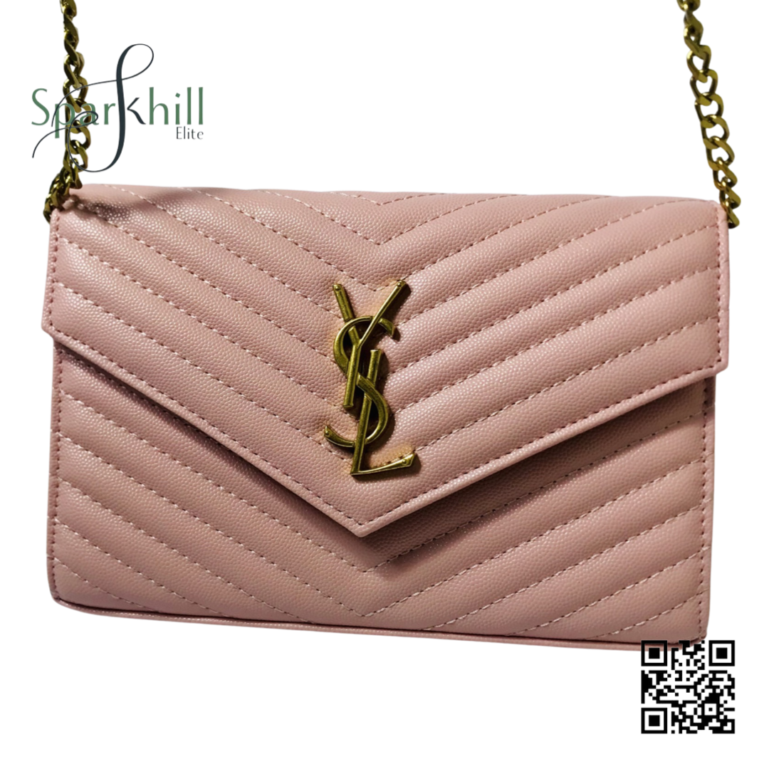 Crossbody Bag mini With Golden Logo Snap Closure SE10822