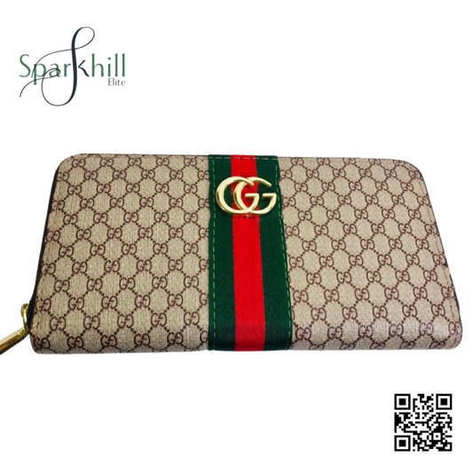 Monogram Web Bee Zip Around Wallet