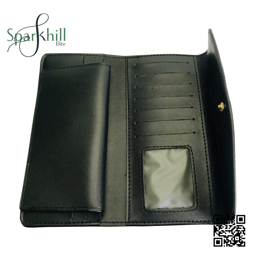 Beige Monogram Slim Trifold Wallet