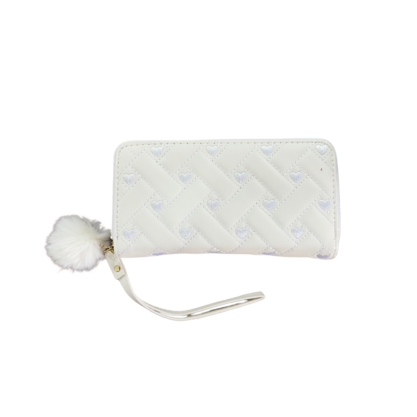Quilted Heart Wristlet Wallet