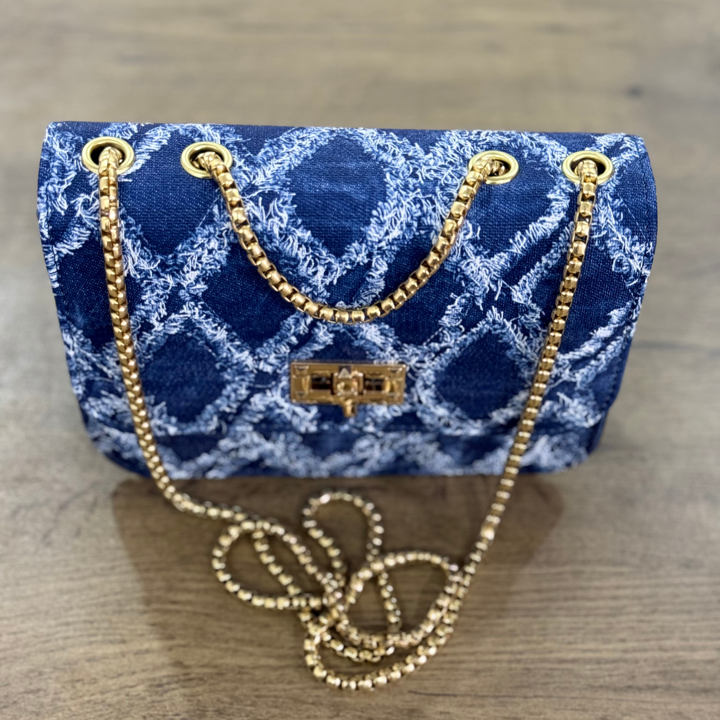 Denim Pattern Bag
