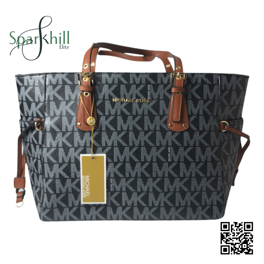 Black Logo Formal Hand Bag SE4616