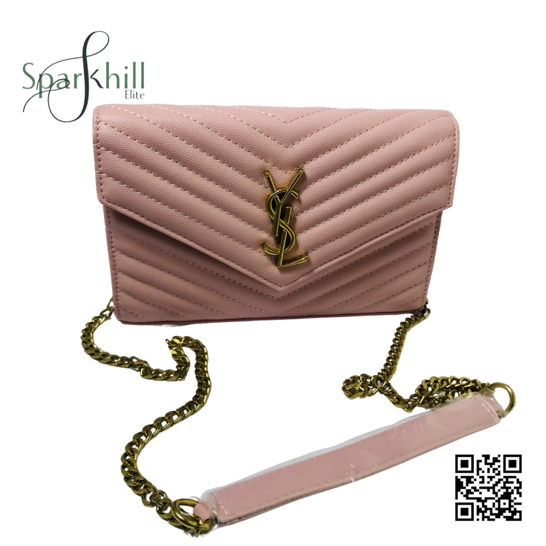 Crossbody Bag mini With Golden Logo Snap Closure SE10822
