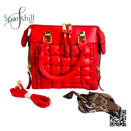 Red Retro Fashion Shoulder / Hand Bag