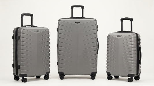 Pigeon Hard Shell Suitcase | Chevron Design
