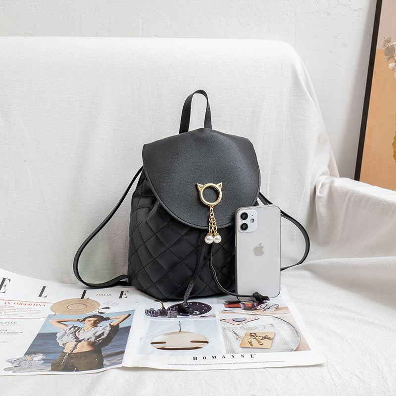 Quilted PU Leather Backpack