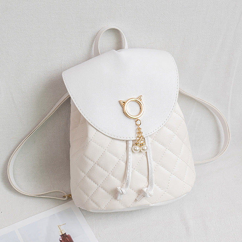 Quilted PU Leather Backpack