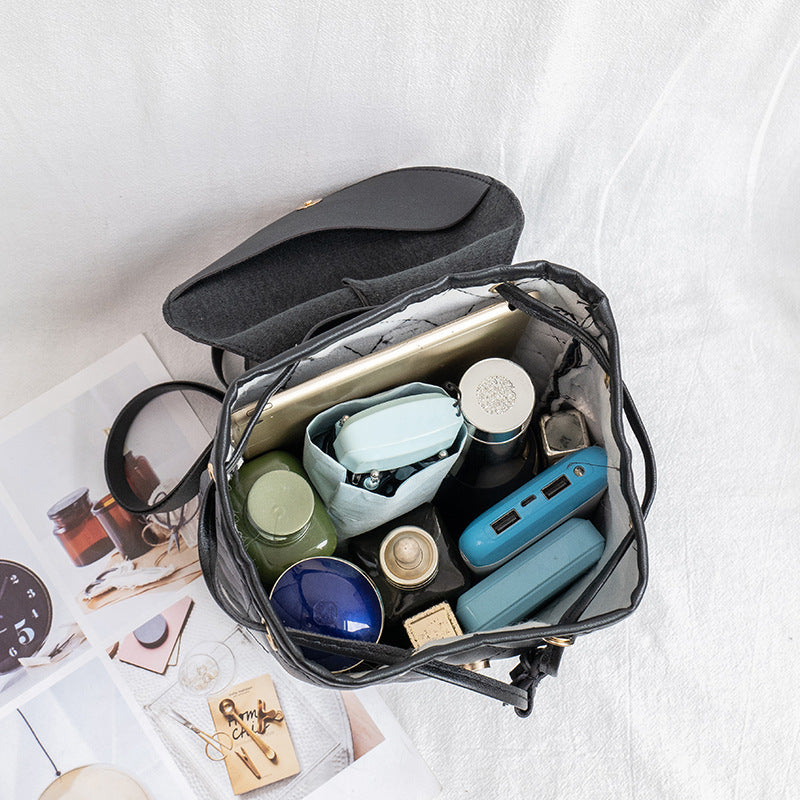 Quilted PU Leather Backpack