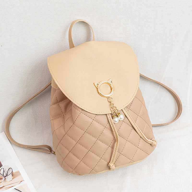 Quilted PU Leather Backpack