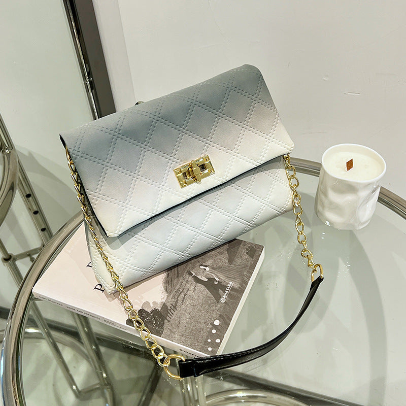 Ombré Rhombus Shoulder Bag