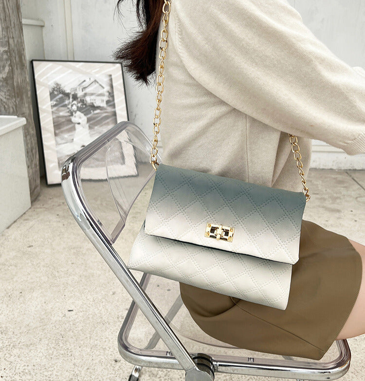 Ombré Rhombus Shoulder Bag