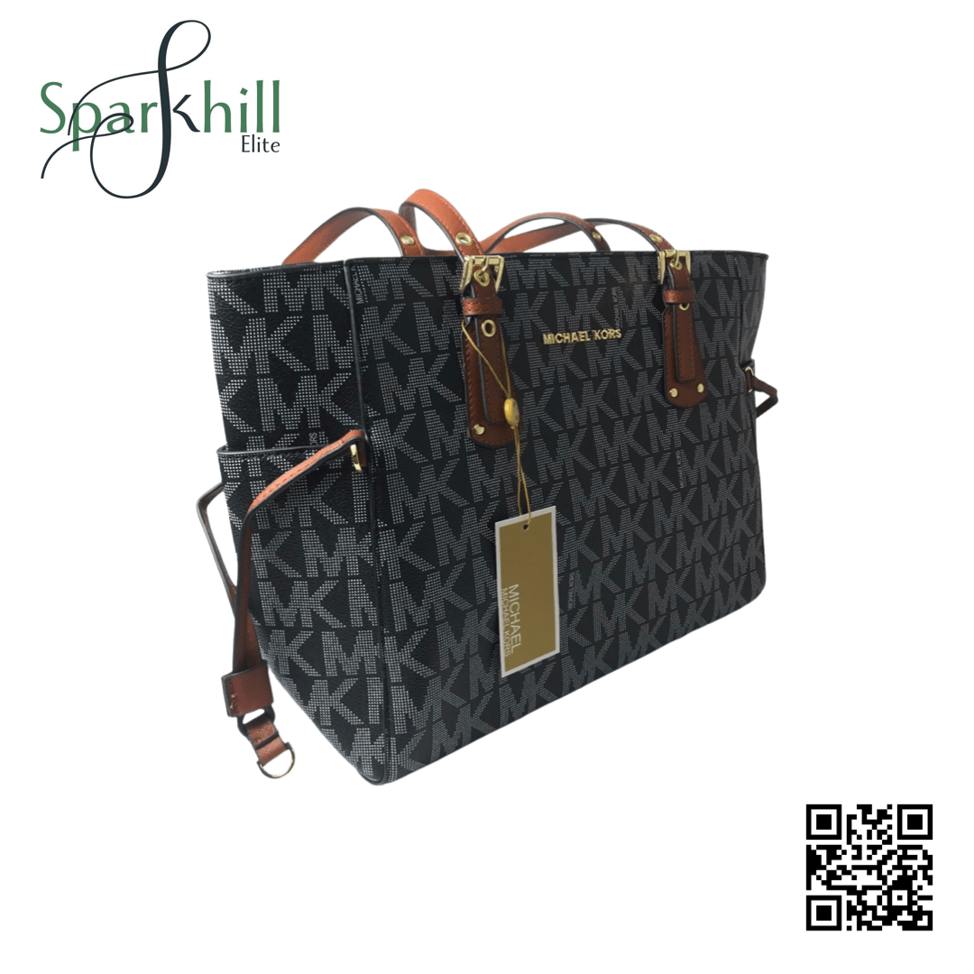 Black Logo Formal Hand Bag SE4616