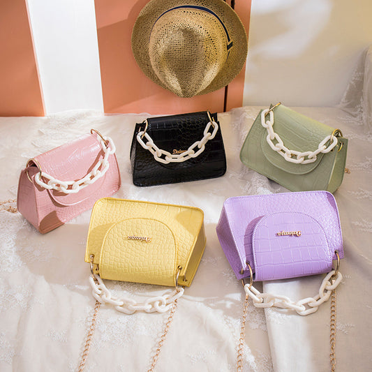 Crocodile Pattern Small Square Bag