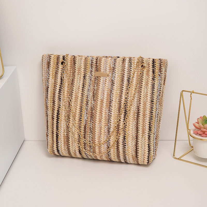 Boho Rainbow Woven Bag
