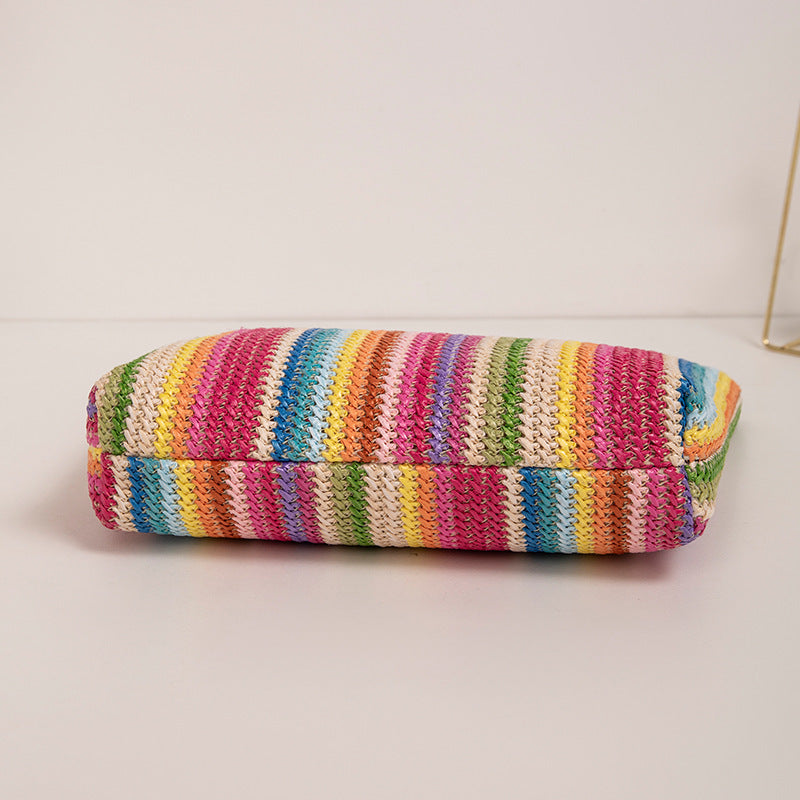 Boho Rainbow Woven Bag