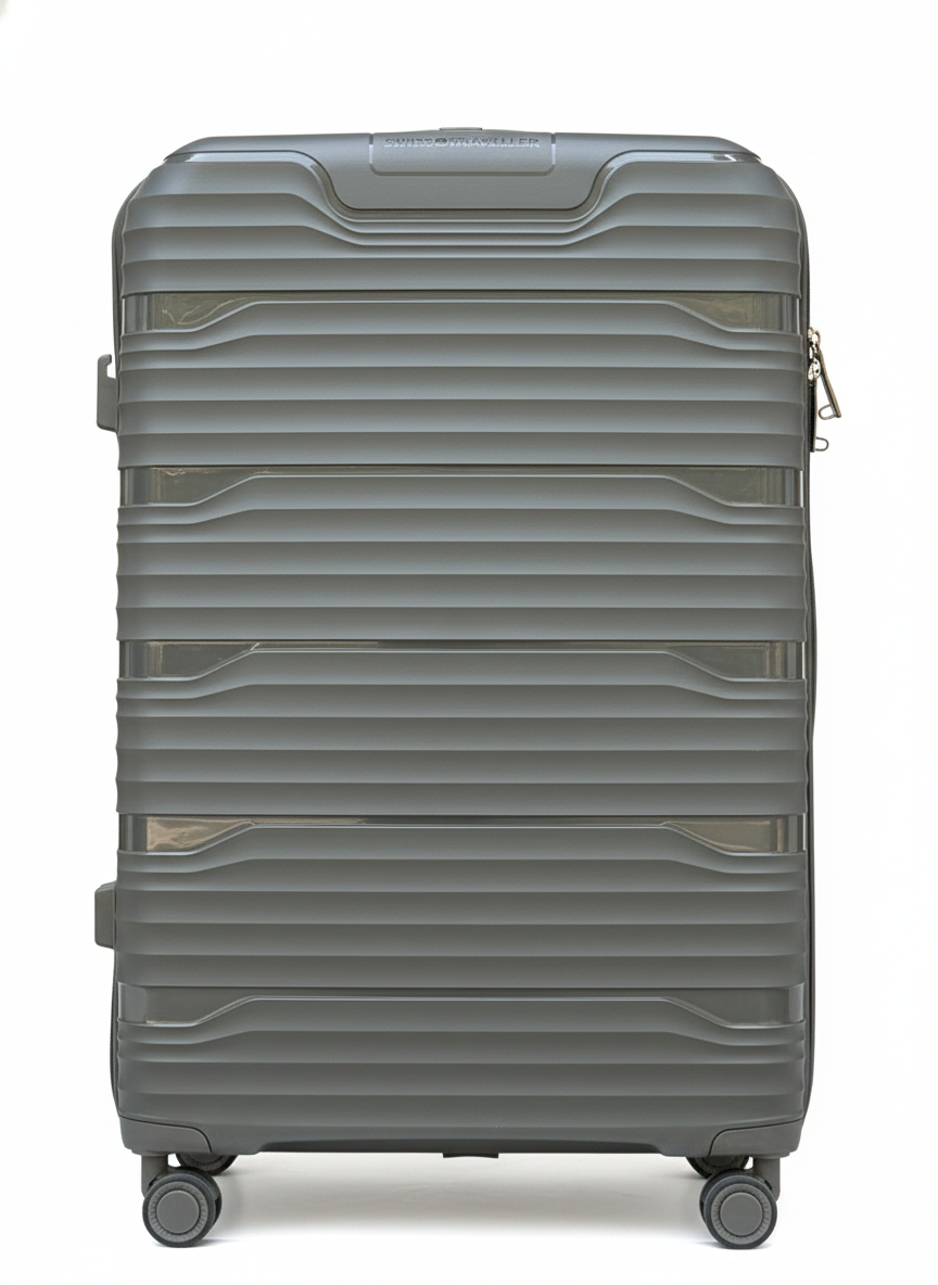 Swiss+Traveller Premium Luggage – Lightweight Unbreakable with 360° Silent Spinner Wheels & Security Lock