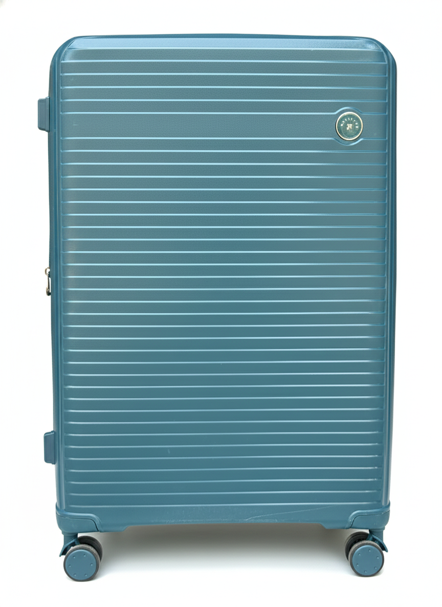 Minister Premium Luggage – Ribbed Design | Lightweight Unbreakable with Expandable Zip, 360° Silent Spinner Wheels & Security Lock