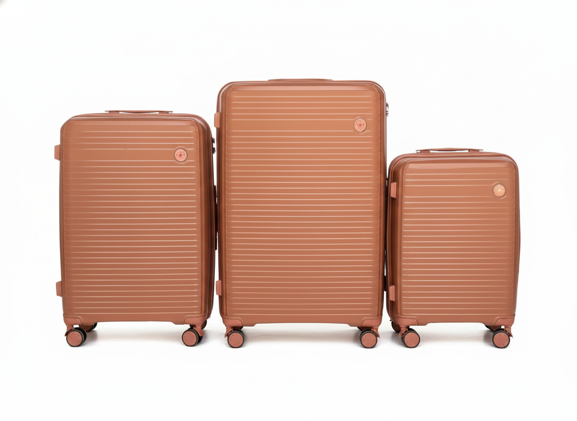 Minister Premium Luggage – Ribbed Design | Lightweight Unbreakable with Expandable Zip, 360° Silent Spinner Wheels & Security Lock