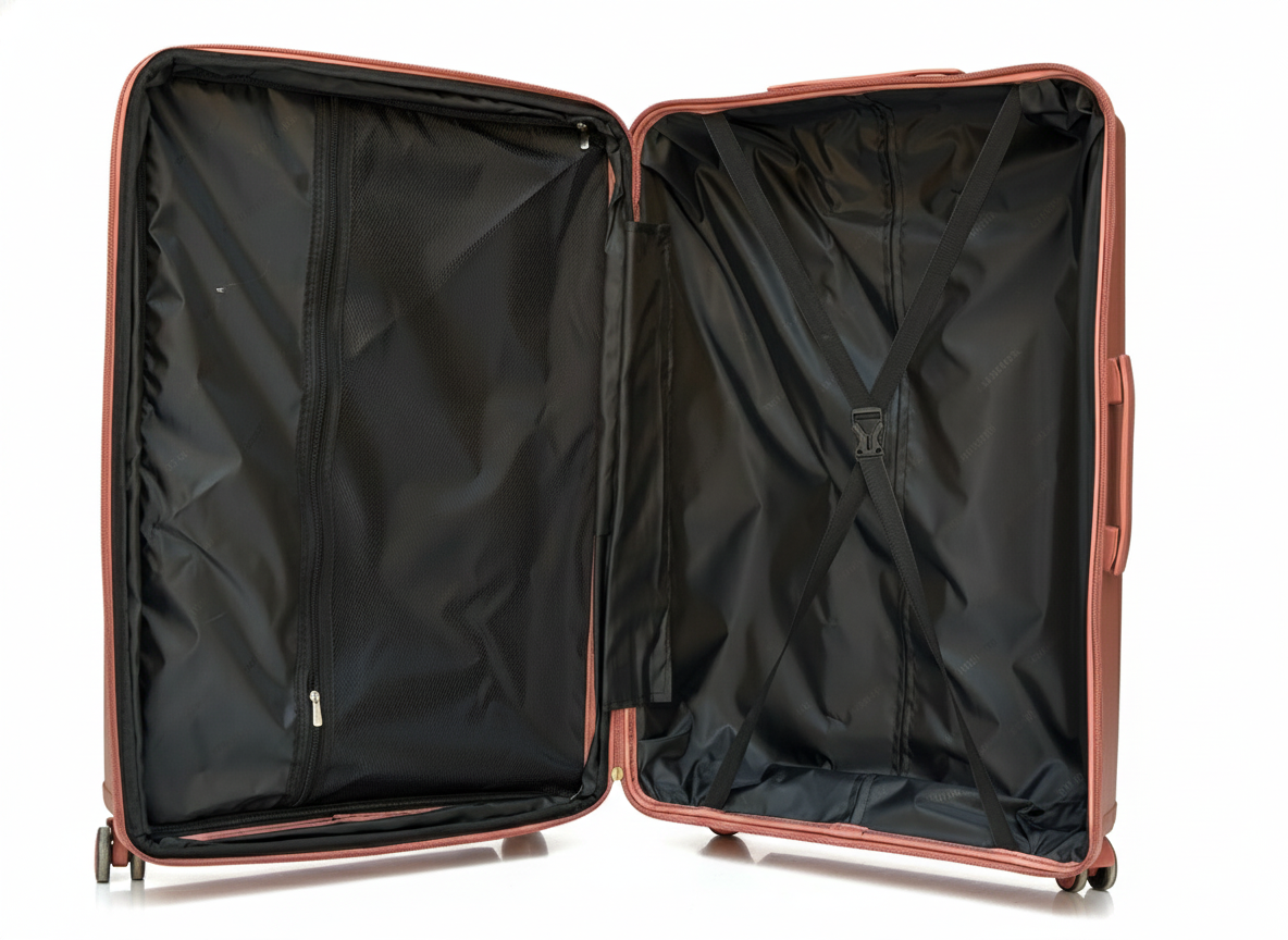 Minister Premium Luggage – Ribbed Design | Lightweight Unbreakable with Expandable Zip, 360° Silent Spinner Wheels & Security Lock