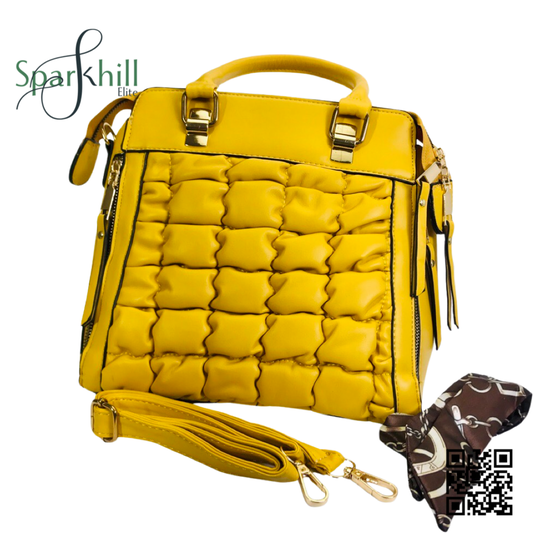 Yellow Retro Fashion Shoulder / Hand Bag