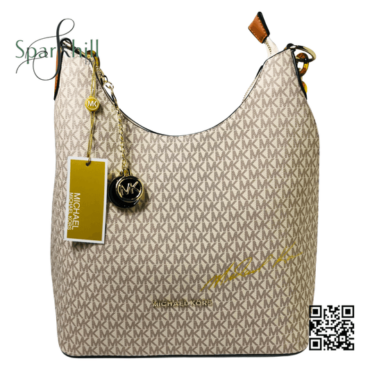 Beige / Brown Formal Hand Bag SE5350
